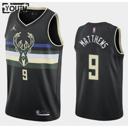 Camiseta Niños NBA Milwaukee Bucks Wesley Matthews 9 2020-21 Jordan Brand Statement Edition Swingman